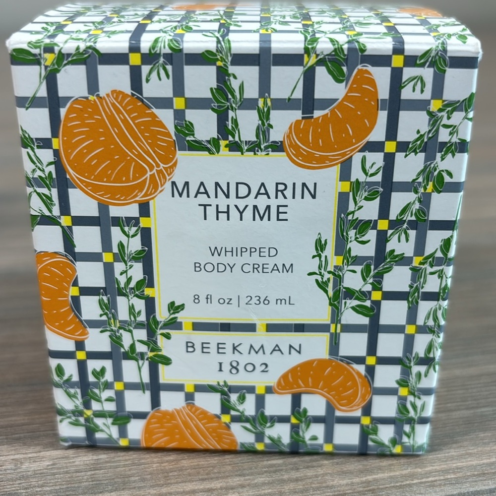 Beekman 1802 Whipped Body Cream 8 oz Mandarin Thyme
